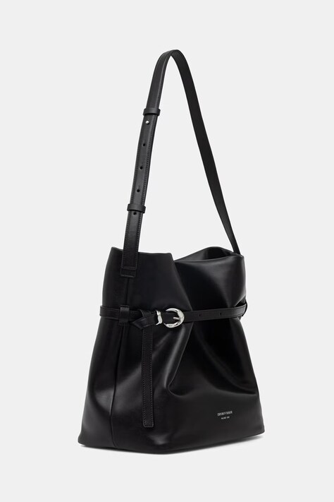 Emporio Armani сумка-шопер жіноча шкіряна — SS26-TOD1IM, чорний — фото 2