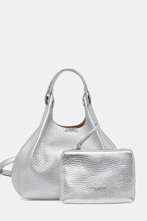 Gianni Chiarini сумка крос-боді жіноча шкіряна DUA срібна BS 9719 RNGDBL T.U.
