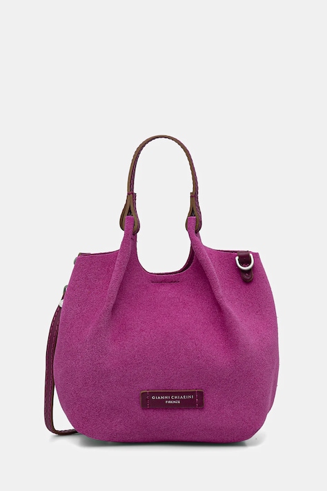 Gianni Chiarini torebka zamszowa DUA kolor różowy BS.9778.CM-PL