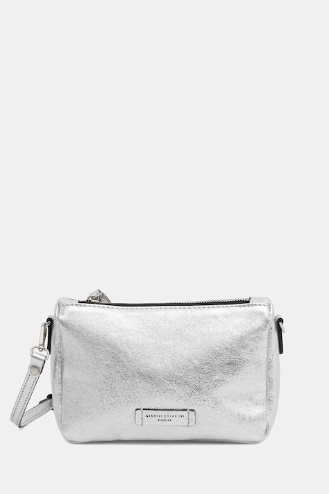 Кожаная сумочка Gianni Chiarini NORA POUCH цвет серебрянный BS.10224.VNCMET