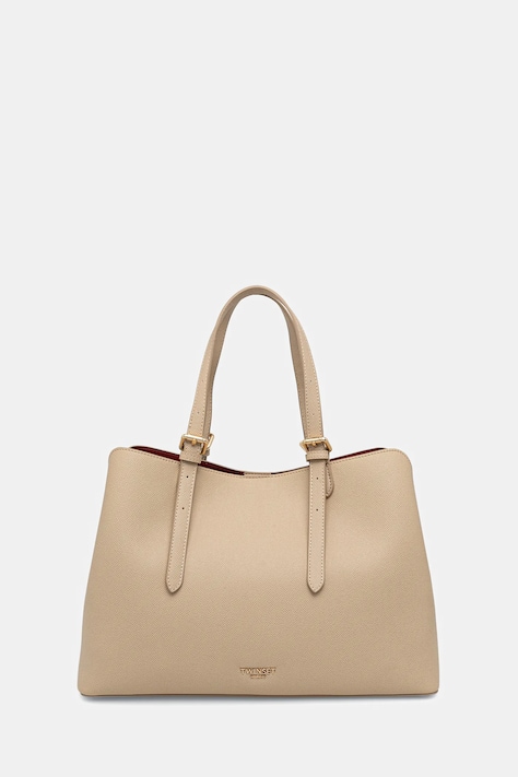 Twinset torebka kolor beżowy 261TB7180
