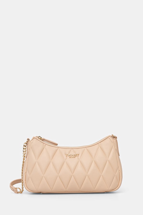 Twinset μικρή τσάντα γυναικεία μπεζ 261TB7284