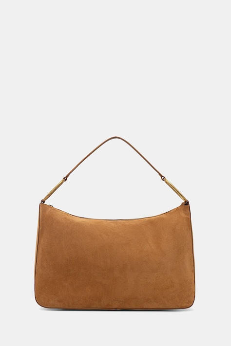 Twinset torebka zamszowa kolor brązowy 261TB7085