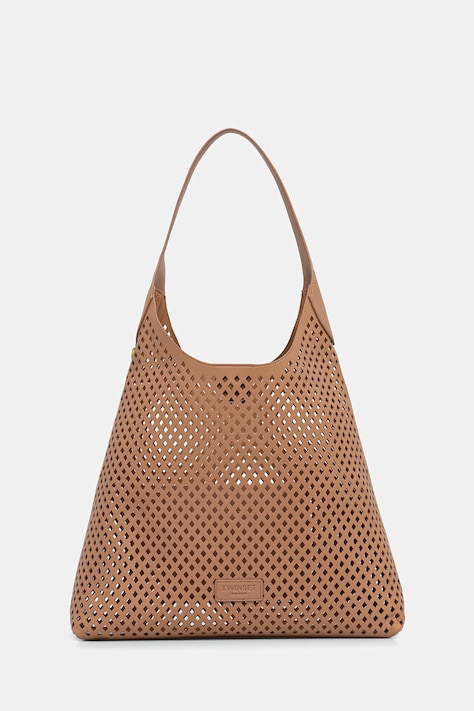 Twinset torebka skórzana kolor brązowy 261TB7140