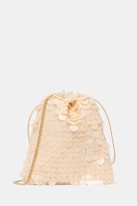 Twinset torebka worek damska beżowa 261TL8020