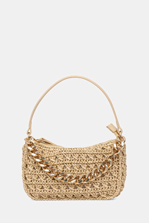 Twinset torebka damska pleciona beżowa 261TD8081