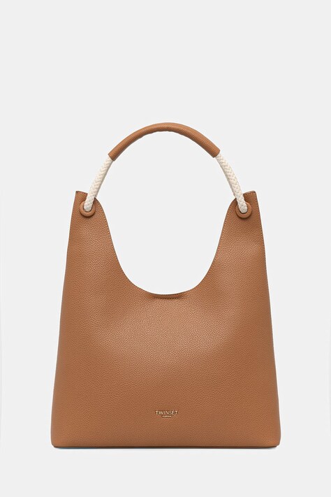 Twinset torebka kolor brązowy 261TD8190