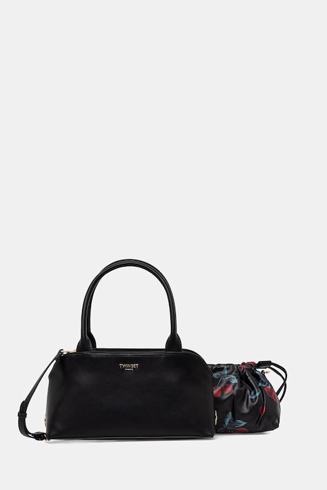 Twinset borsa tote da donna in similpelle nero 261TD8141