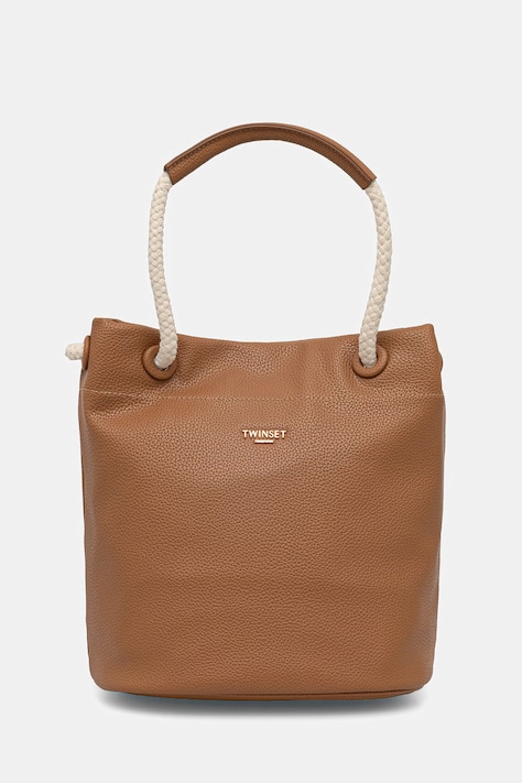 Twinset torebka kolor brązowy 261TD8191
