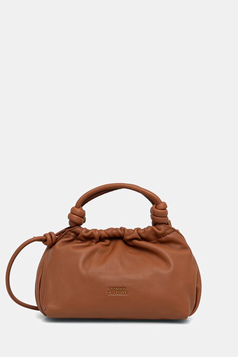 Tommy Hilfiger torebka crossbody damska skórzana brązowa AW0AW18369