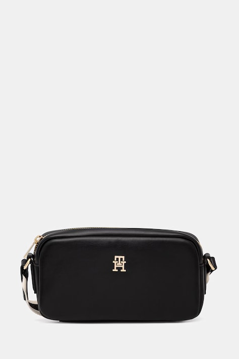 Tommy Hilfiger dámska crossbody kabelka čierna farba AW0AW18370
