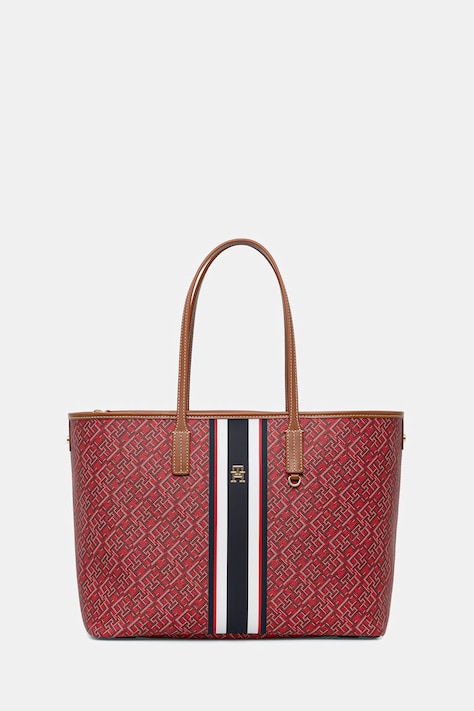 Tommy Hilfiger torebka shopper damska czerwona AW0AW18390
