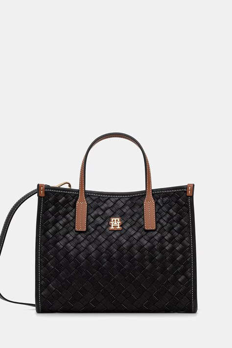 Tommy Hilfiger taška dámská z imitace kůže černá AW0AW18393