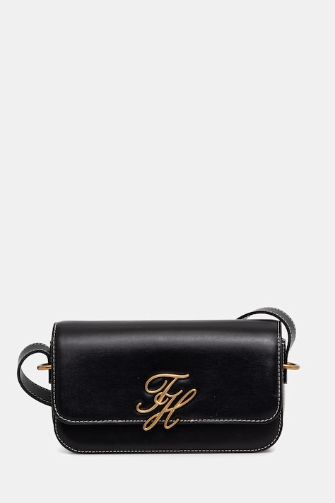 Tommy Hilfiger listonoszka damska skórzana czarna AW0AW18399