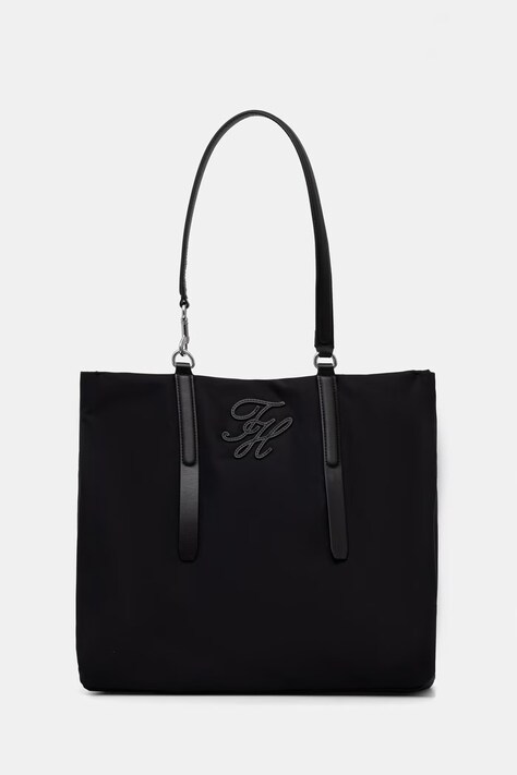 Tommy Hilfiger kabelka typu shopper dámska čierna AW0AW18406