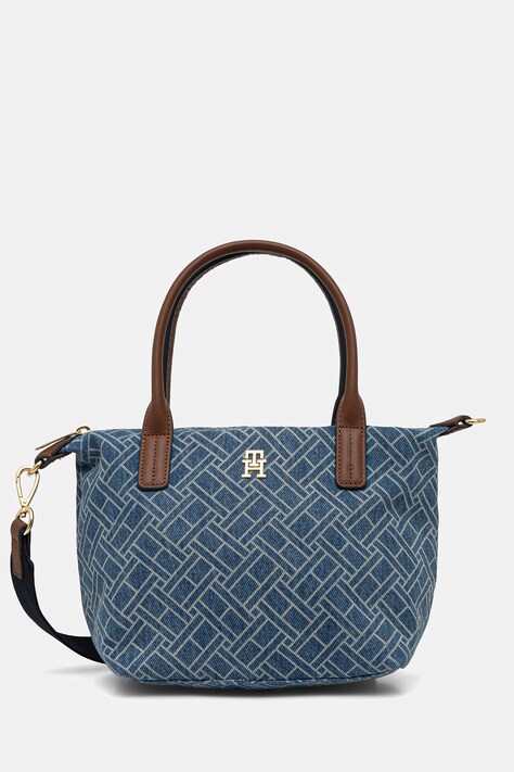 Tommy Hilfiger torebka crossbody damska jeansowa niebieska AW0AW18612