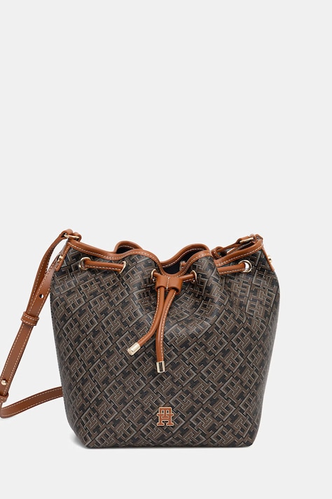 Tommy Hilfiger torebka kuferek damska brązowa AW0AW18847