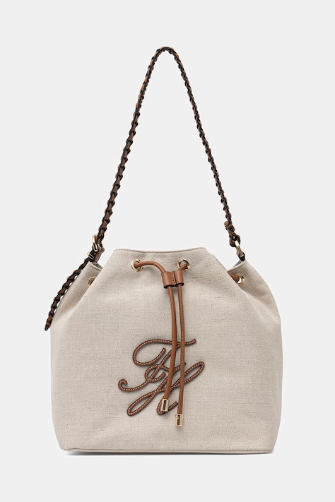 Tommy Hilfiger torebka damska lniana SUMMER beżowa AW0AW18631