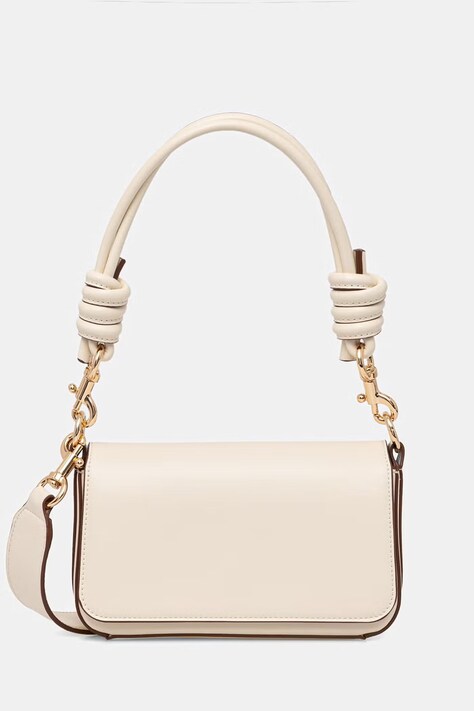 United Colors of Benetton crossbody torba za žene od imitacije kože bež 6PJNVY014