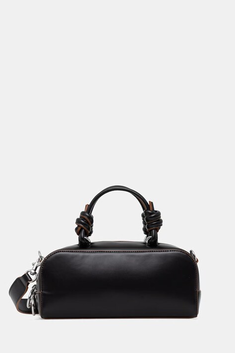 United Colors of Benetton torbica polumjesec za žene od imitacije kože crna 6PJNVY018