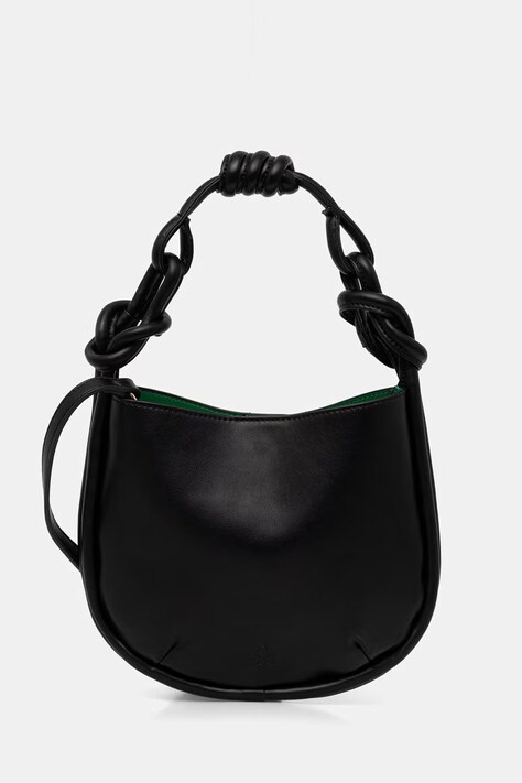 United Colors of Benetton crossbody torba za žene od imitacije kože crna 6TREVY01A