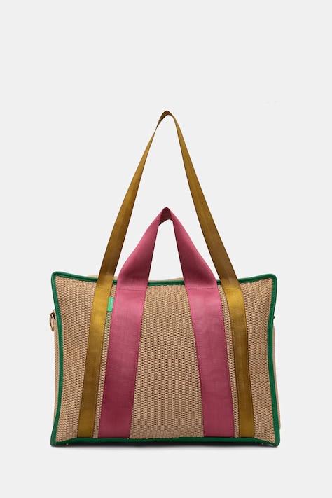 United Colors of Benetton kabelka typu shopper dámska pletená béžová 6XZZVY01W