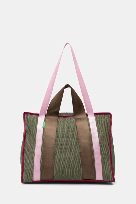 United Colors of Benetton kabelka typu shopper dámska pletená zelená 6XZZVY01W