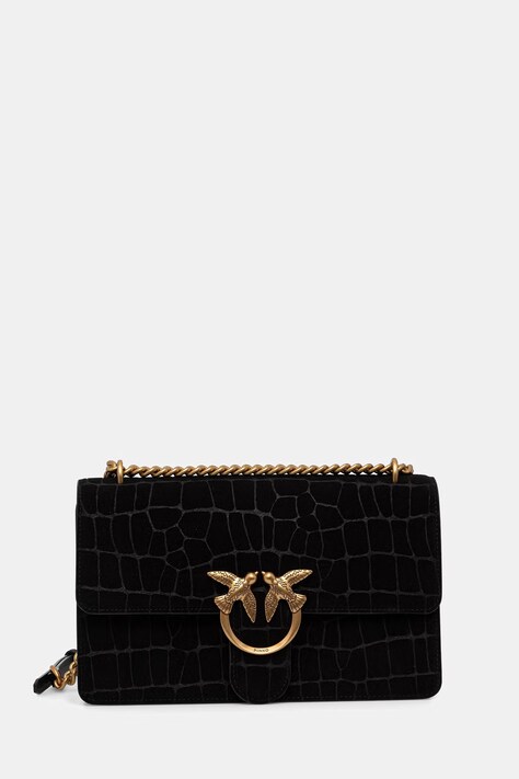 Pinko torebka crossbody damska skórzana czarna 100941 A2YW