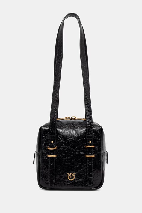 Pinko Μικρή τσάντα γυναικεία δερμάτινη μαύρη 106465 A315