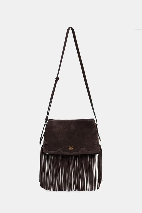 Pinko χιαστί Γυναικεία δέρμα σουέτ καφέ 106665 A0F6