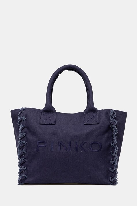 Pinko torebka shopper damska jeansowa niebieska 106673 A3A4