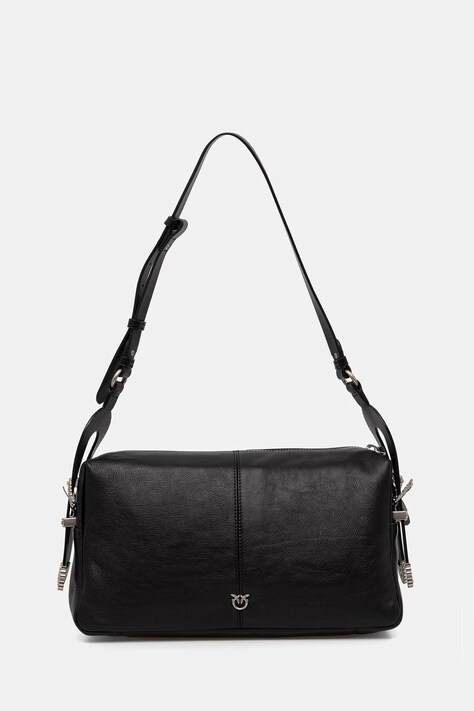 Pinko torebka shopper damska skórzana czarna 106676 A2JG