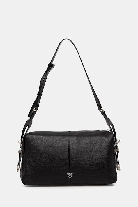 Pinko torebka shopper damska skórzana czarna 106676 A2JG