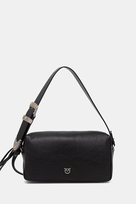 Pinko crossbody kabelka dámska kožená čierna 106761 A2JG