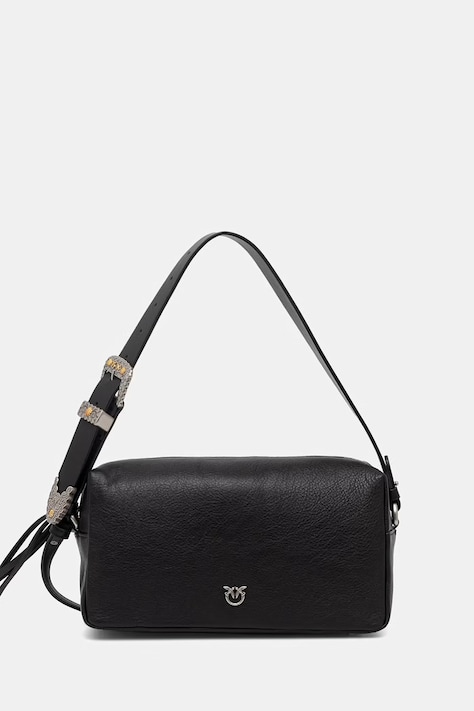 Pinko crossbody kabelka dámska kožená čierna 106761 A2JG