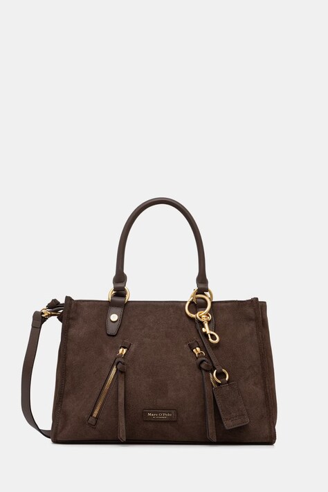 Marc O'Polo torebka damska zamszowa brązowa 5000010918