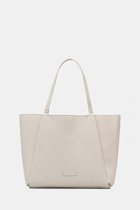 Marc O'Polo torebka shopper damska skórzana beżowa 5000010951