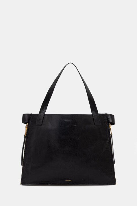 AllSaints torebka skórzana MARLO kolor czarny W089XE