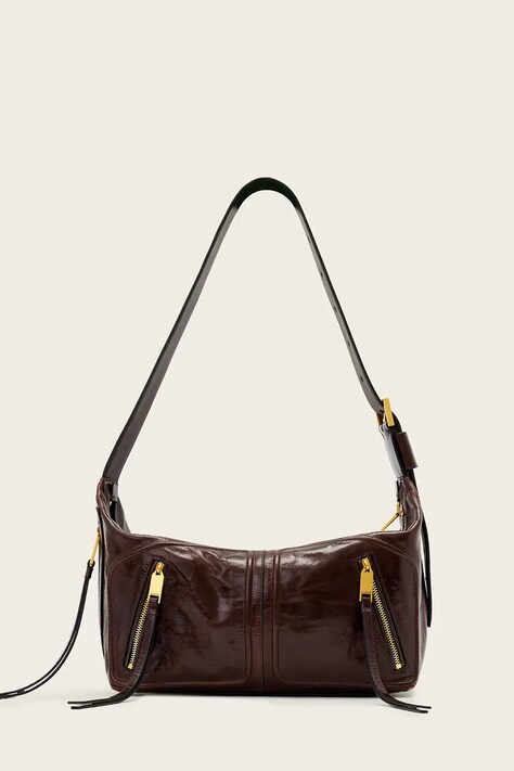 AllSaints torebka damska skórzana JEAN brązowa W131XE