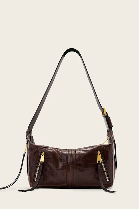 AllSaints torebka damska skórzana JEAN brązowa W131XE