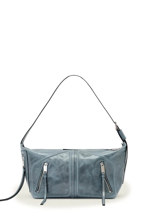 AllSaints torebka damska skórzana JEAN niebieska W131XE