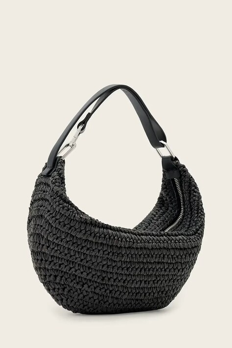 AllSaints сумочка жіноча плетена LUNA — SS26-TOD1TY, чорний — фото 2