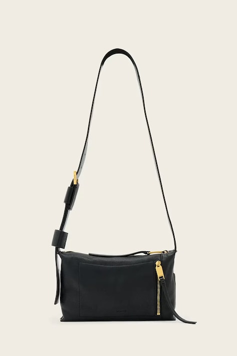 Велурена чанта AllSaints ALBA в черно W267XE