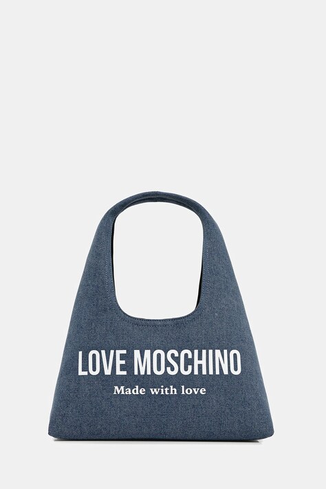 Love Moschino torebka jeansowa kolor granatowy JC4059PP1OLG170A
