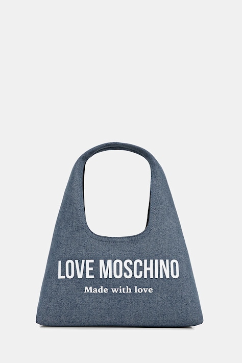 Love Moschino torebka jeansowa kolor granatowy JC4059PP1OLG170A