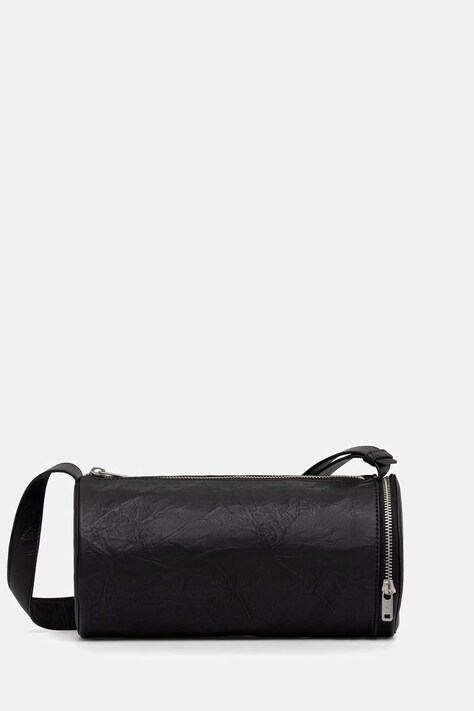 Y-3 torebka skórzana BARREL BAG kolor czarny KD0169