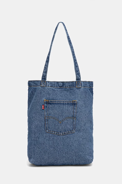 Τζιν τσάντα Levi's BACK POCKET TOTE ELEVATION χρώμα: μπλε, 005FV