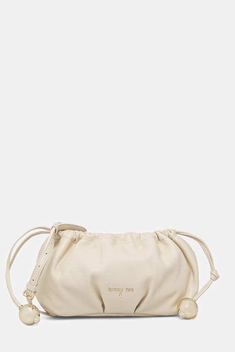 Patrizia Pepe torebka worek damska skórzana beżowa 2B0161 L133