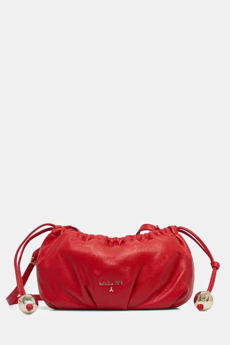 Patrizia Pepe torebka worek damska skórzana czerwona 2B0161 L133