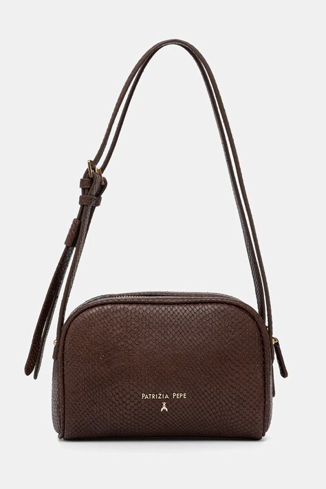 Patrizia Pepe torebka damska skórzana brązowa 2B0168 L032